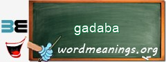 WordMeaning blackboard for gadaba
